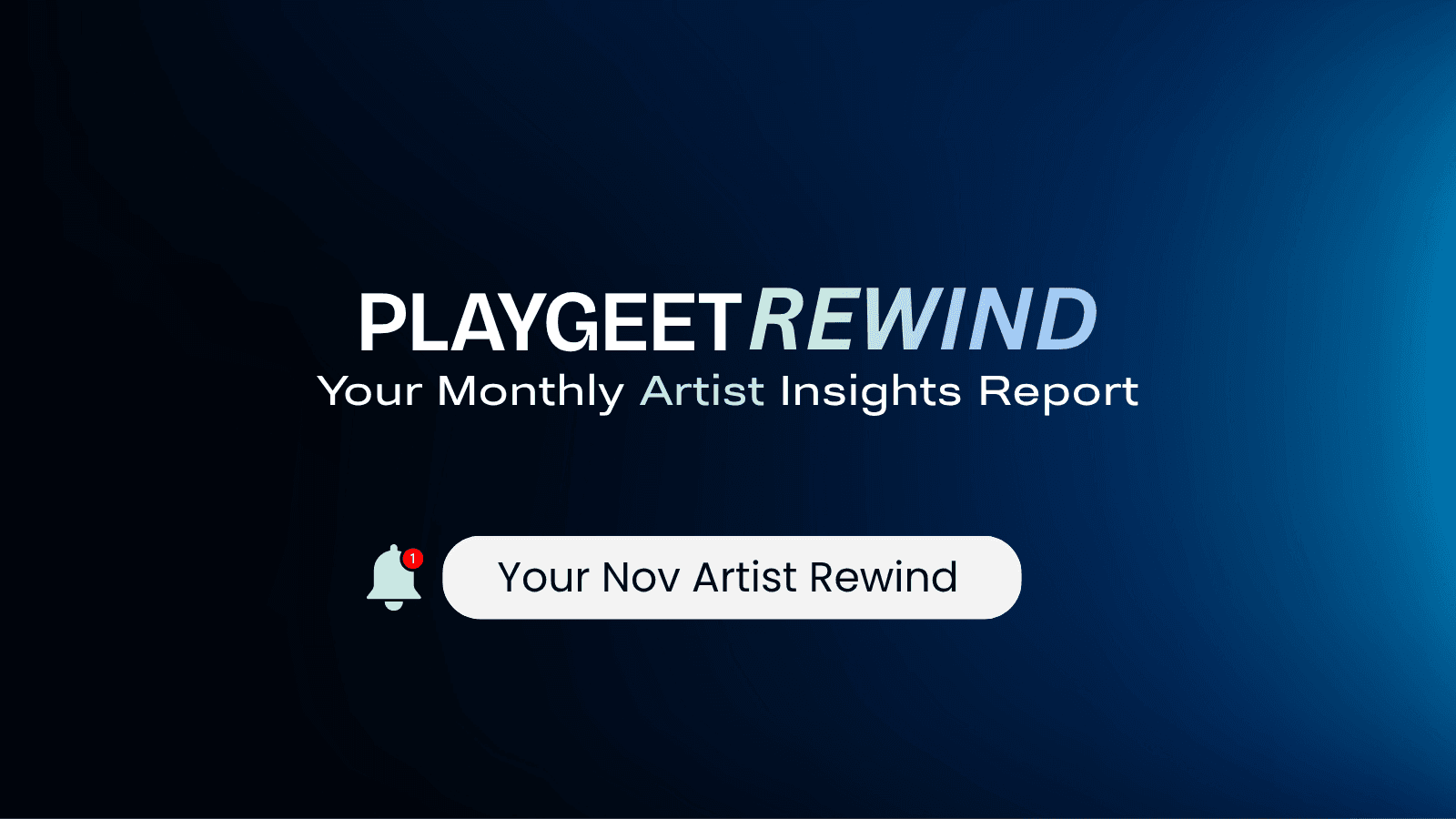 Introducing PlayGeet Rewind — Your Monthly Artist Insights Report